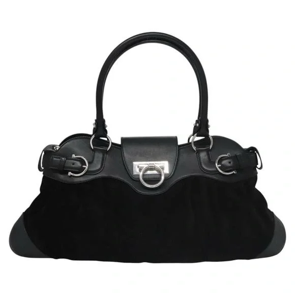 Salvatore Ferragamo Black Marissa Shoulder Bag - Picture 1 of 12